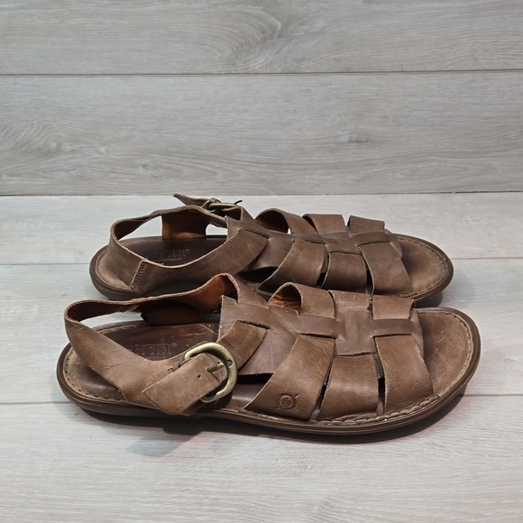 Born Mens Ankle Leather Fisherman Sandals shoes sz 10M main image 4